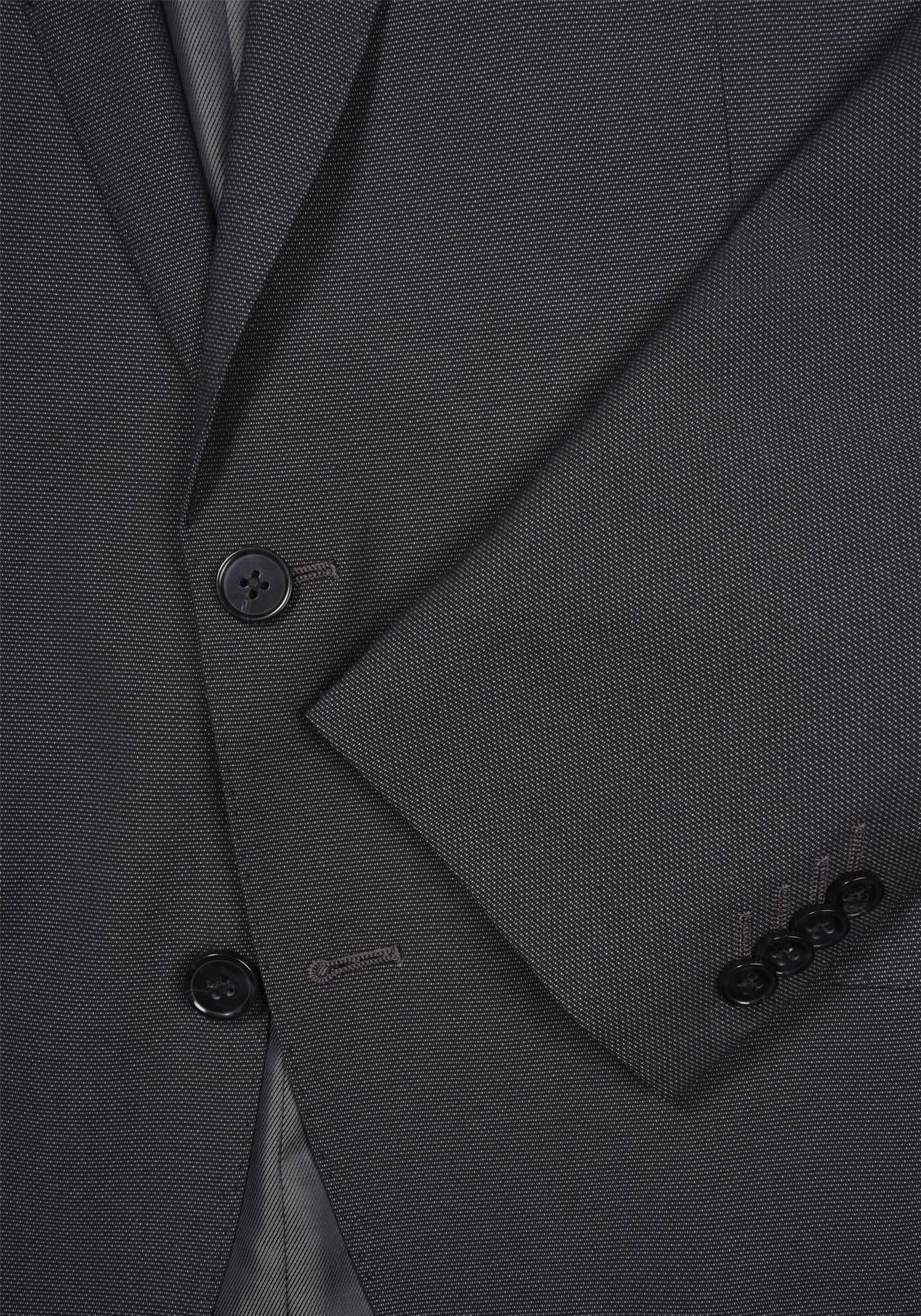  Savile Row Co Peak Lapel Gray Pulse Suit Jacket - Gray - Bonton