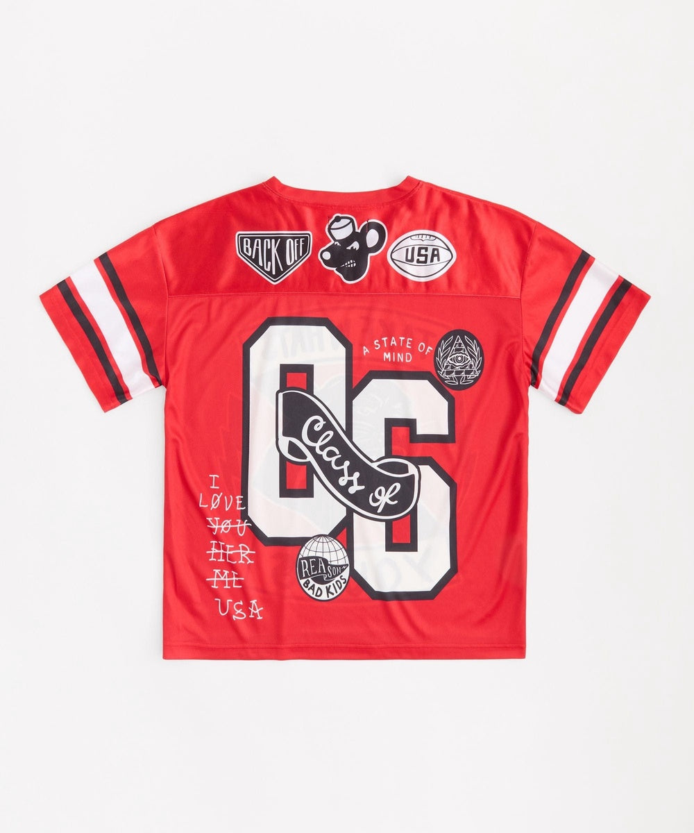  Reason Clothing Football Jersey - Red - RED - Bonton