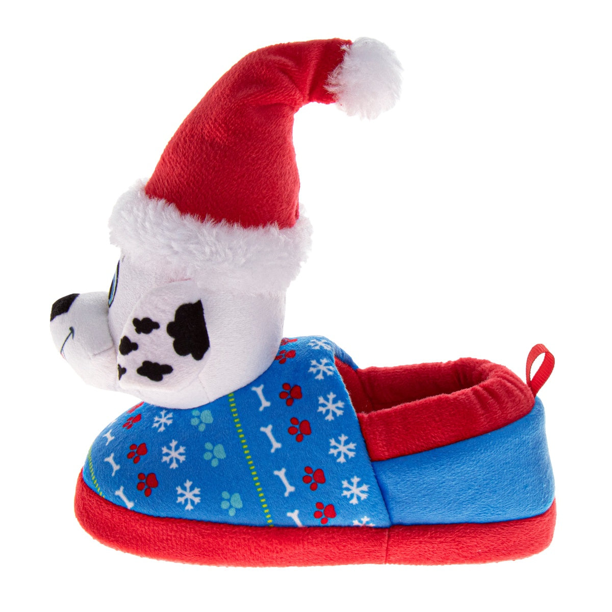  Josmo Paw Patrol Chase and Marshall Christmas Boys Slippers Cozy Plush Santa House Shoes Size Toddler - 5-6 - Bonton