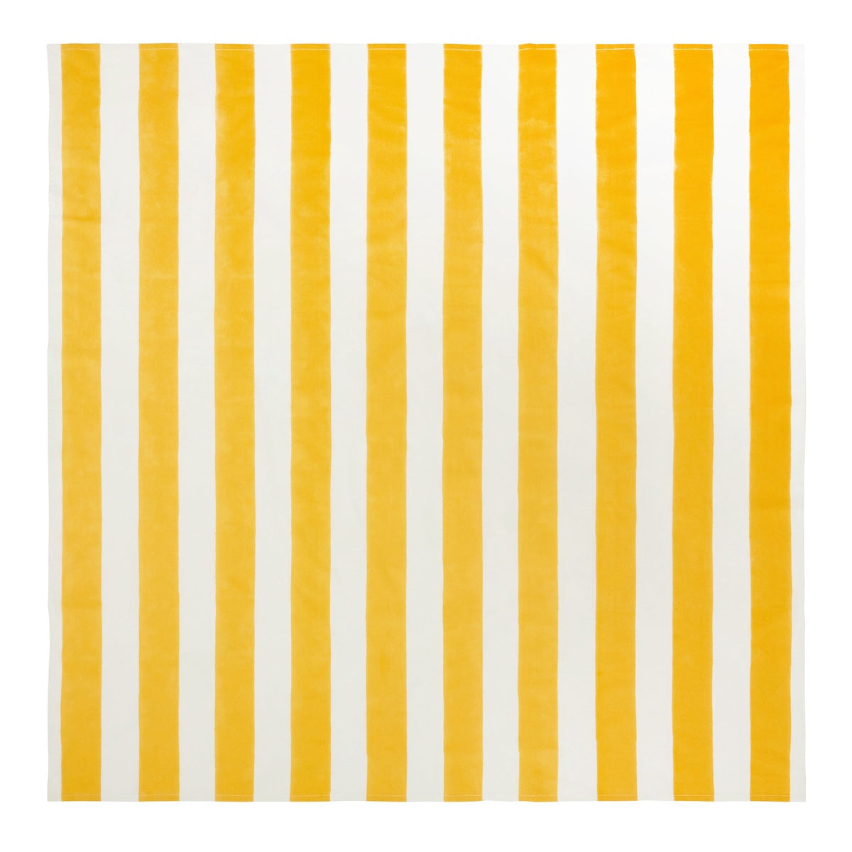  Caravan French Tablecloth St. Tropez Yellow Stripes - 59 x 59 - Square - Seats 2-4 - Bonton
