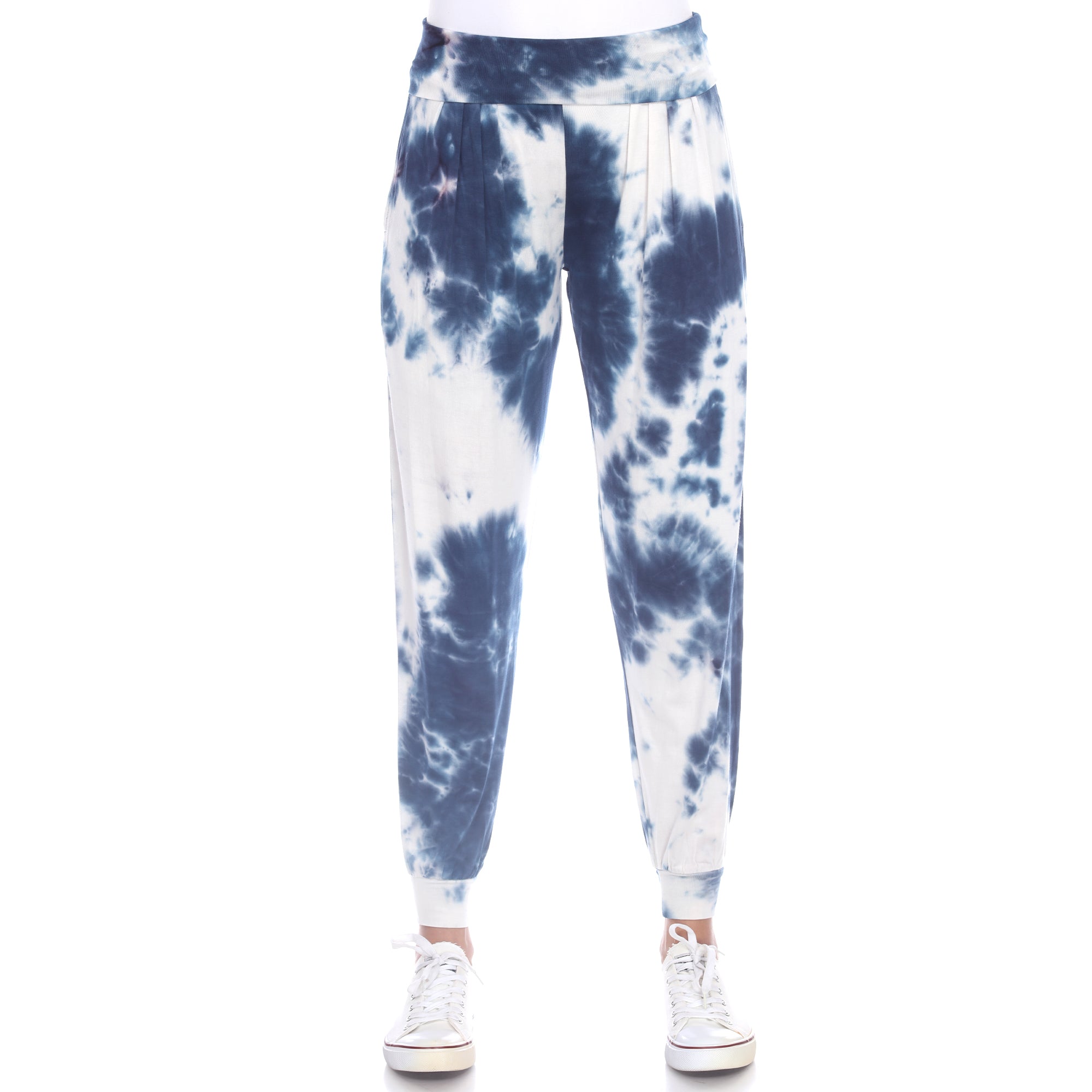  White Mark Tie Dye Harem Pants - XL - Bonton