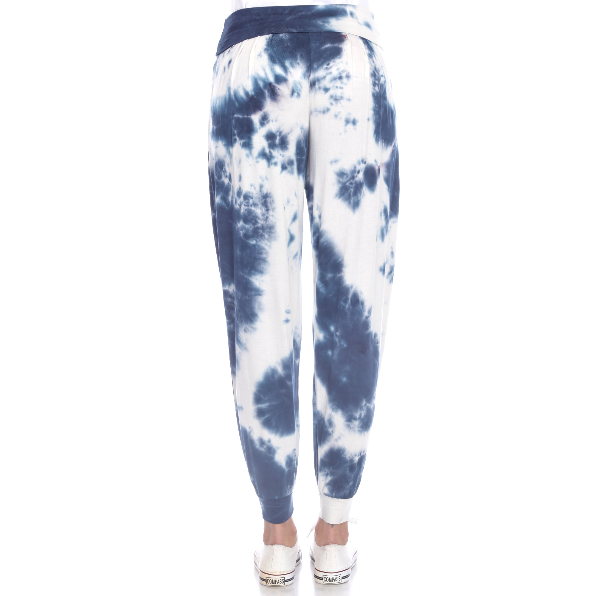  White Mark Tie Dye Harem Pants - XL - Bonton