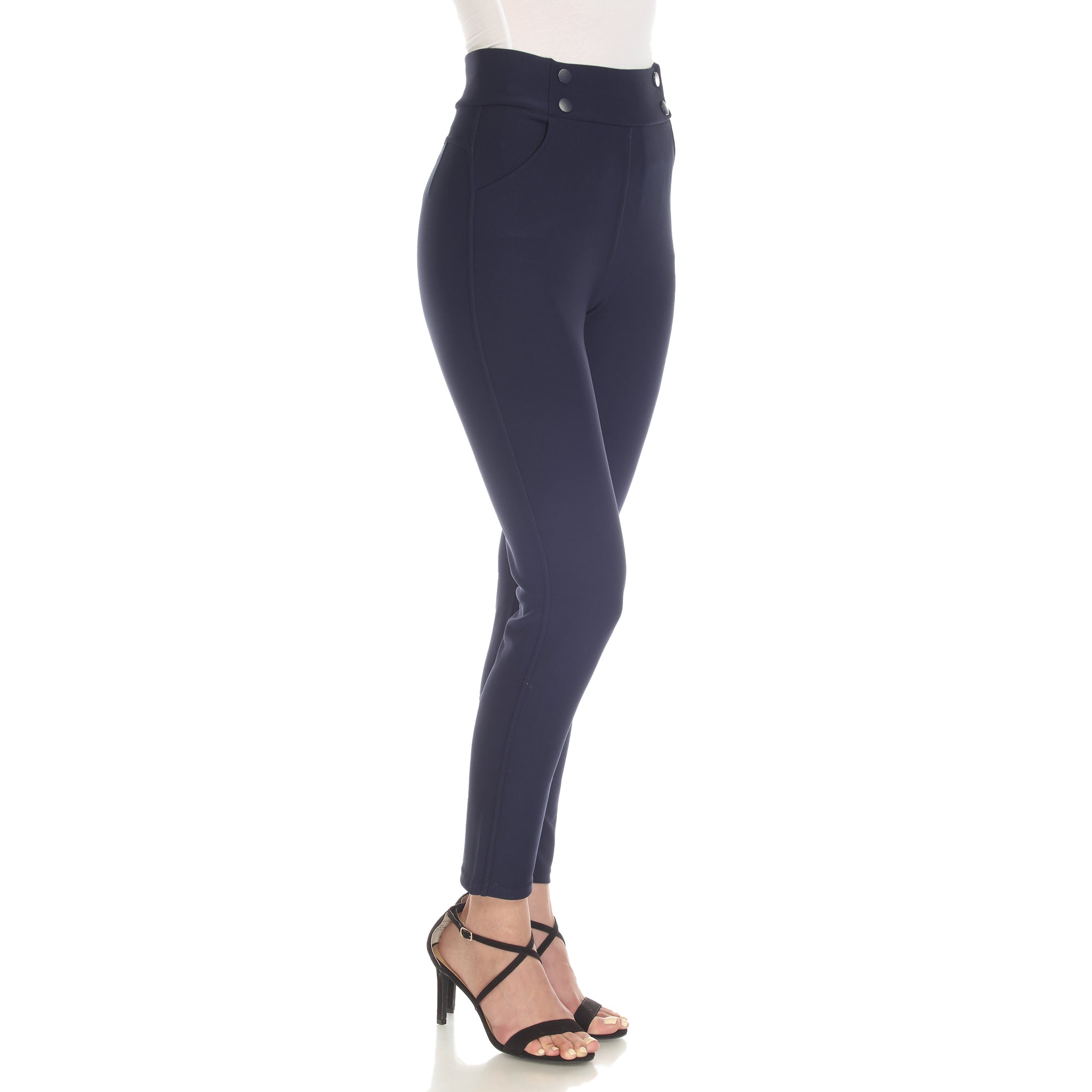  White Mark Super Soft Elastic Waistband Scuba Pants - XL - Bonton