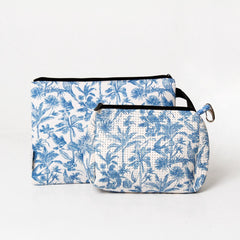 Toile Set: Oversized Wristlet Pouch + Essential Pouch