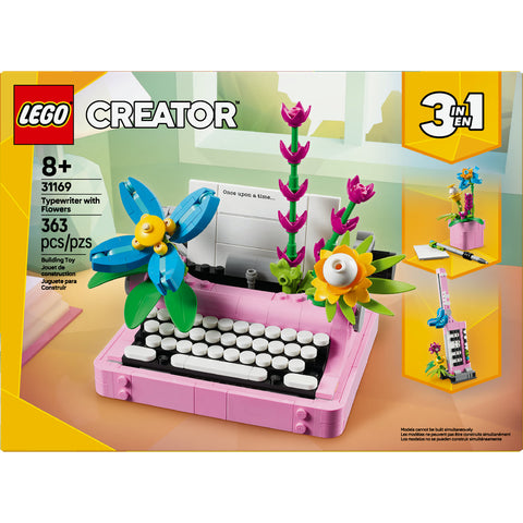 LEGO® Creator 3in1 Typewriter With Flowers Toy Playset 31169