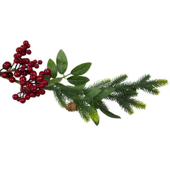 5' X 4.75" Pine Springs  Berries and Pine Cones Artificial Christmas Garland - Unlit