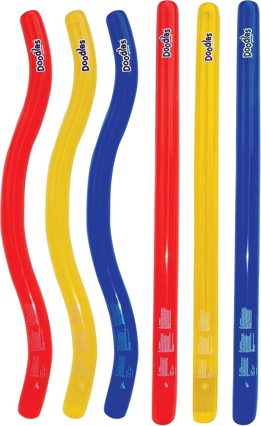 Inflatable Swimming Pool Doodles - 72" - Set of 6
