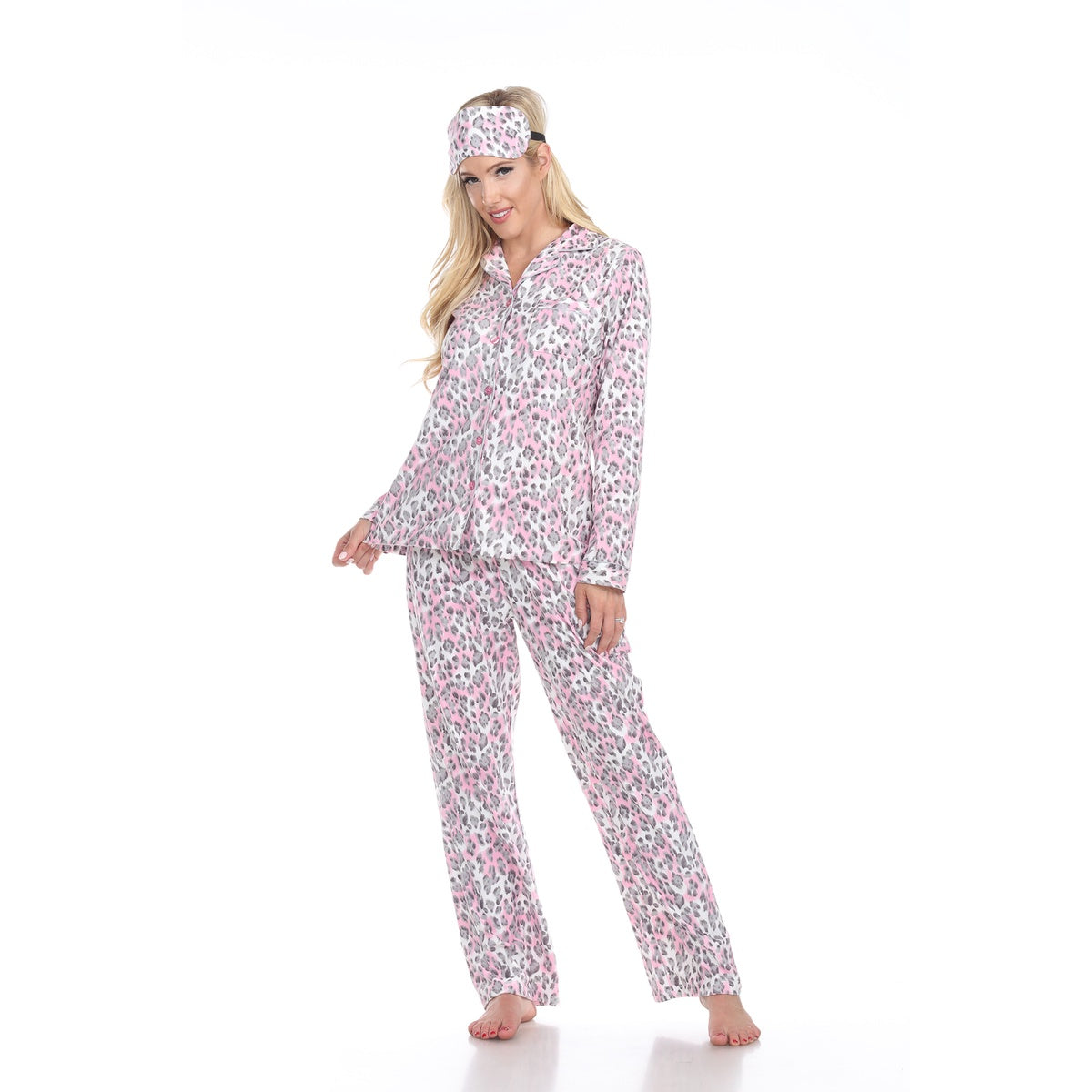  White Mark Women's Three Piece Pajama Set - XL - Bonton