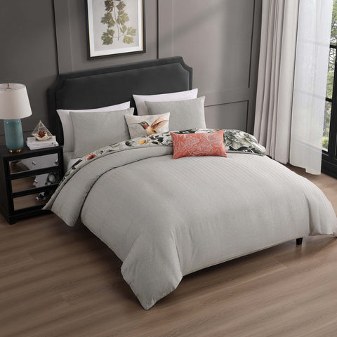 Bebejan Vintage Bloom 5 Piece Reversible Comforter Set