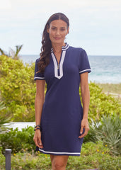 Navy Short Sleeve Sport Dress