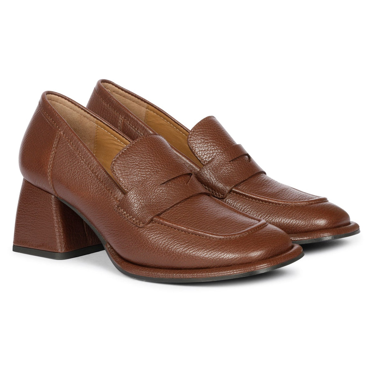  Saint G Saint G Viviana - Heel Loafers - BROWN - Bonton