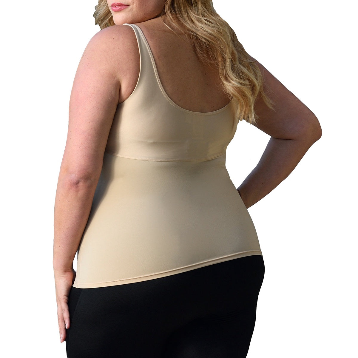  InstantFigure InstantFigure Plus Size Empire Seam Tank Top WT4061C - Black - Bonton
