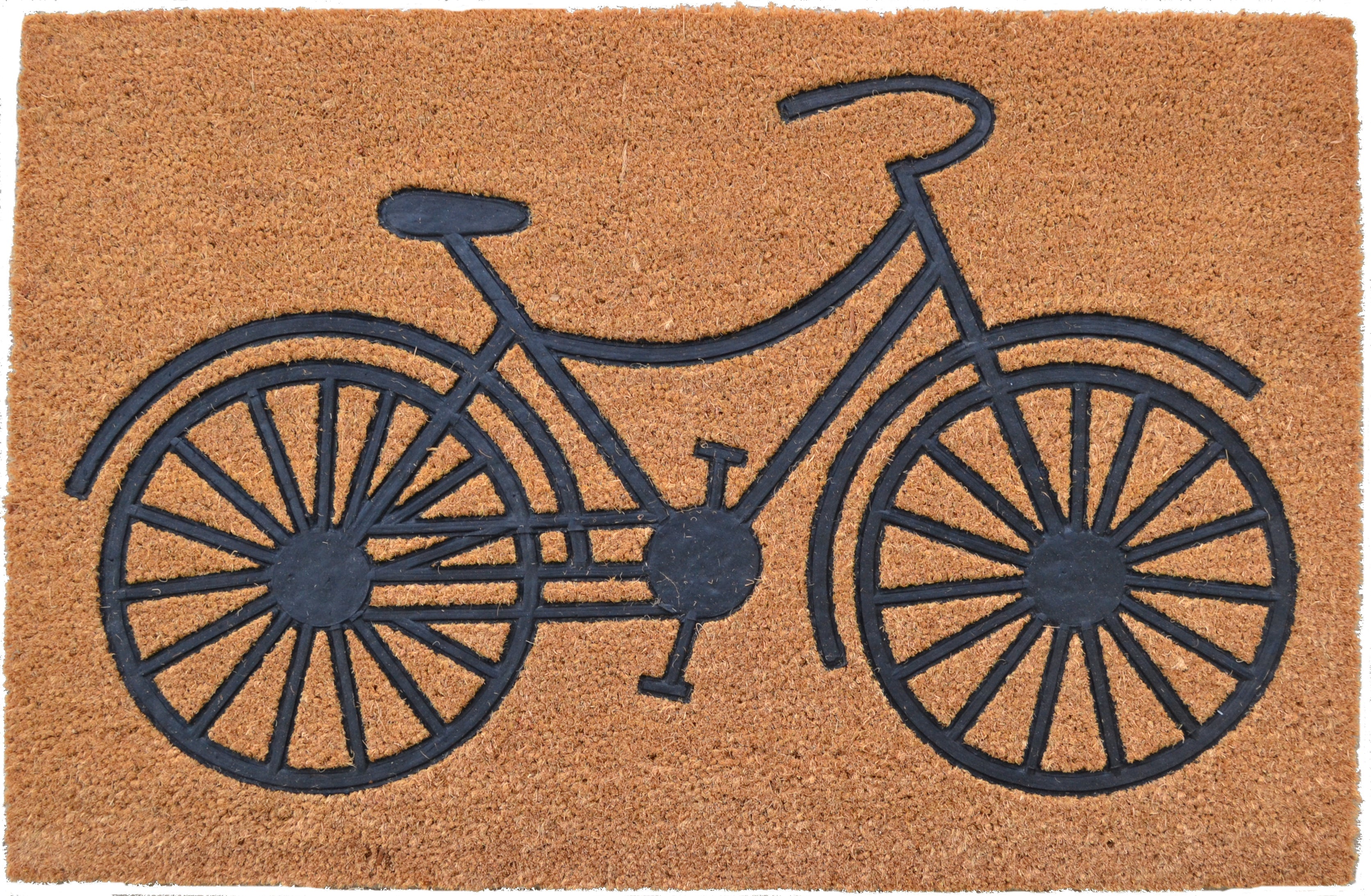  Imports Decor Embossed Bicycle Doormat - N/A - Bonton