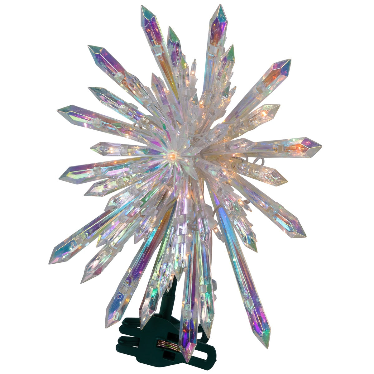  Northlight Lighted Iridescent Icicles Christmas Tree Topper - 14