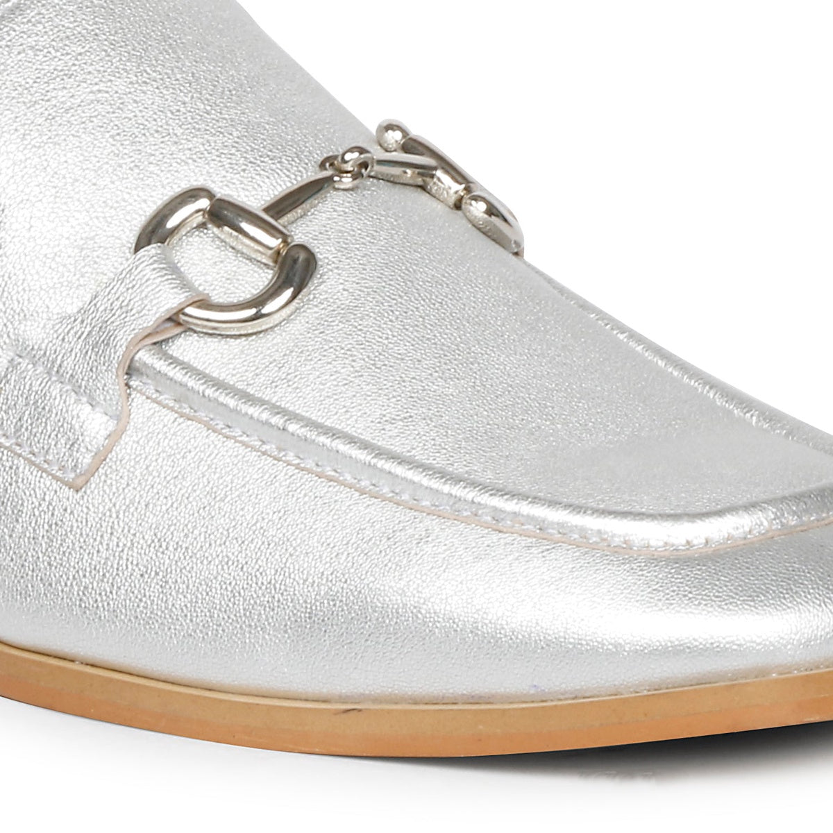  Saint G Savannah Metallic - Flat Mules - Silver - Bonton