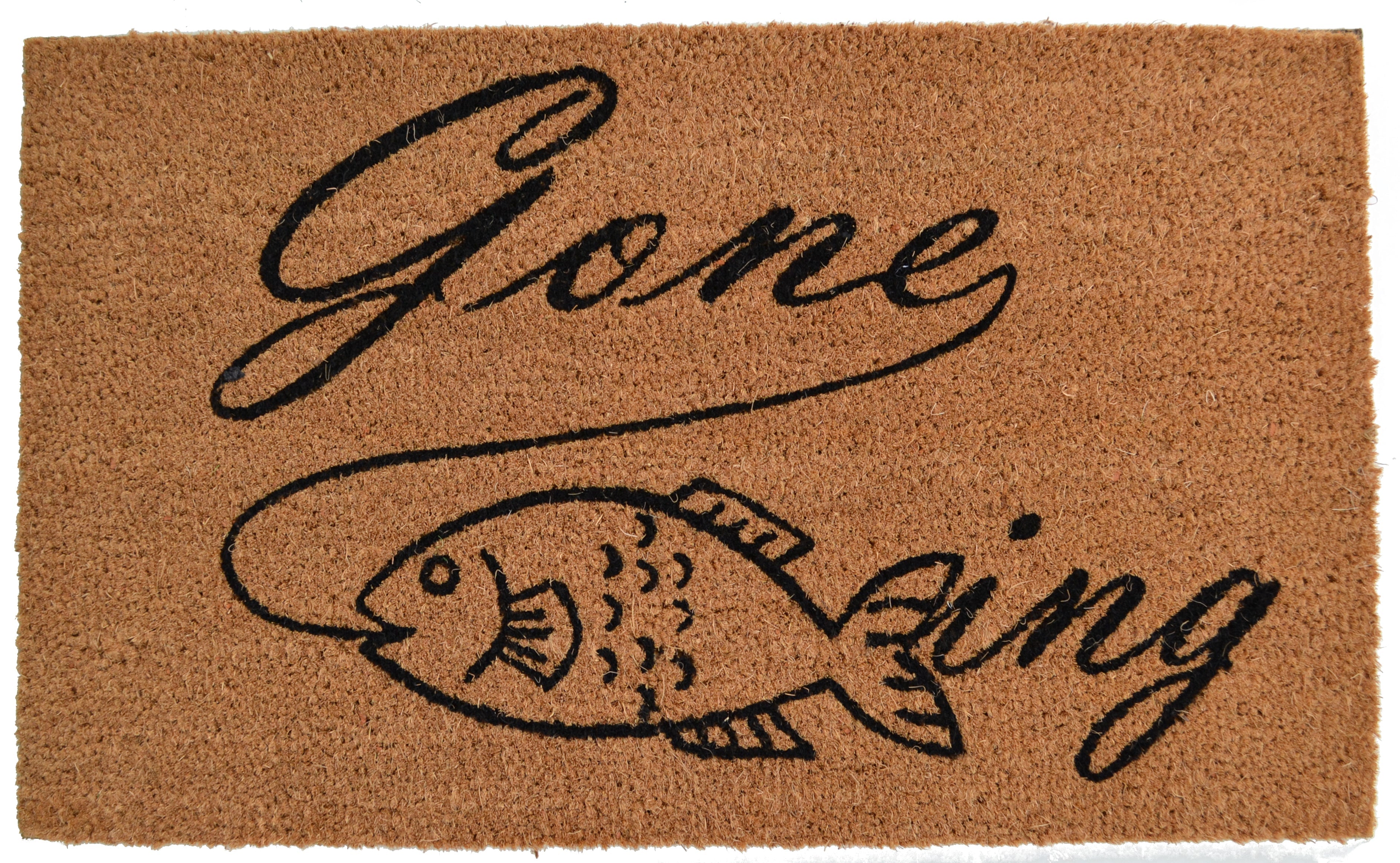  Imports Decor Gone Fishing Doormat - N/A - Bonton