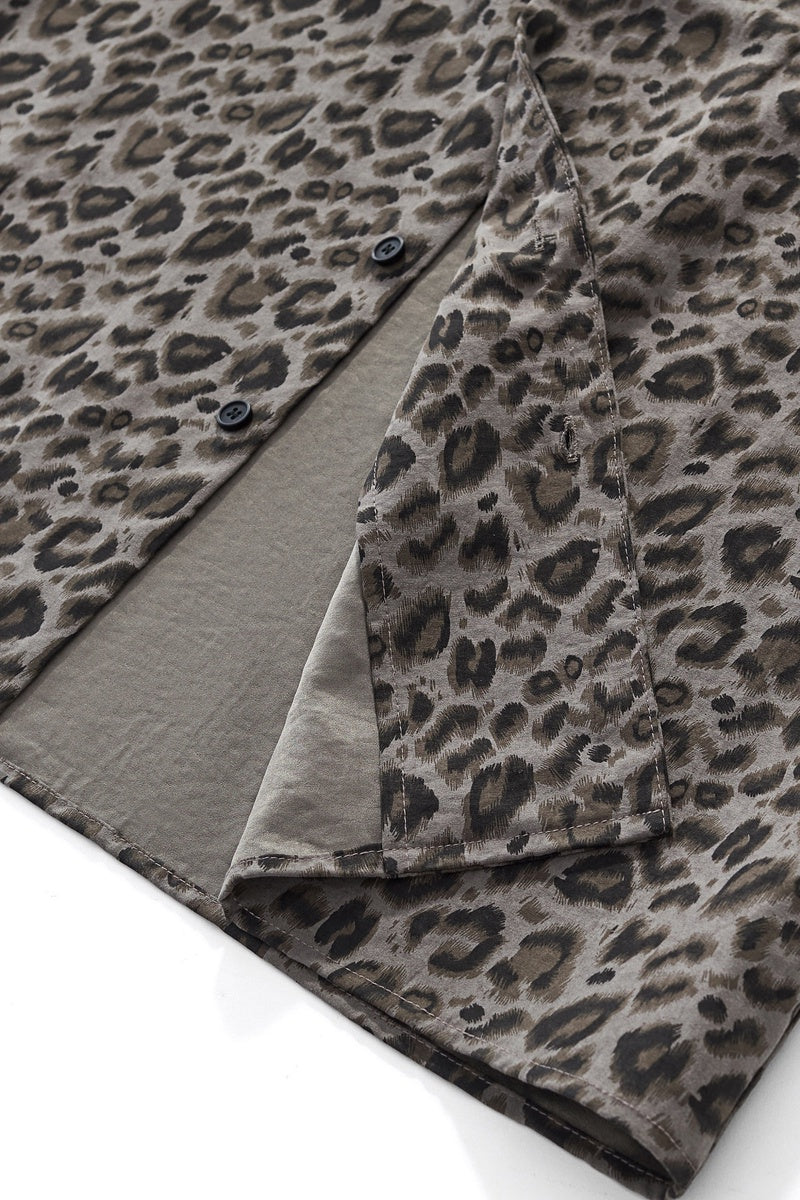 Barocco Arden Camp Collar Shirt GREY - GREY - Bonton