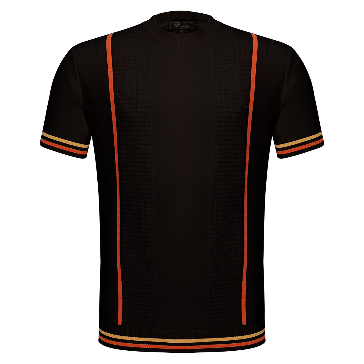  Barocco Elite Knit Tee BLACK - BLACK - Bonton