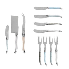 Ultimate 11-Piece Laguiole Charcuterie Set With Mother of Pearl Handles