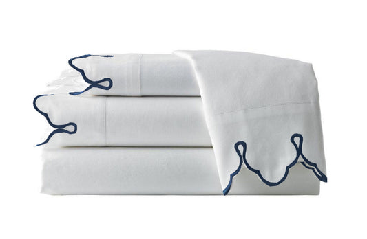 Scalloped Embroidered Sheet Set