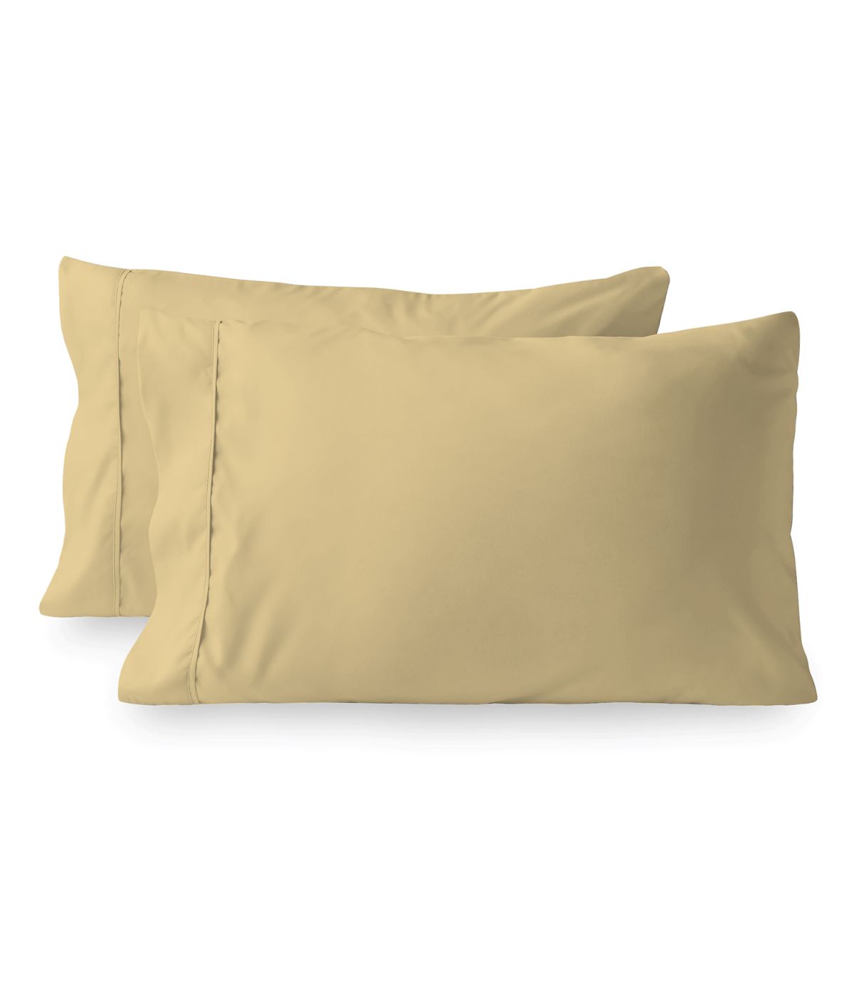  Purity Home Cotton 400 Thread Count Percale Pillowcases Set of 2 Yellow - Yellow - Bonton