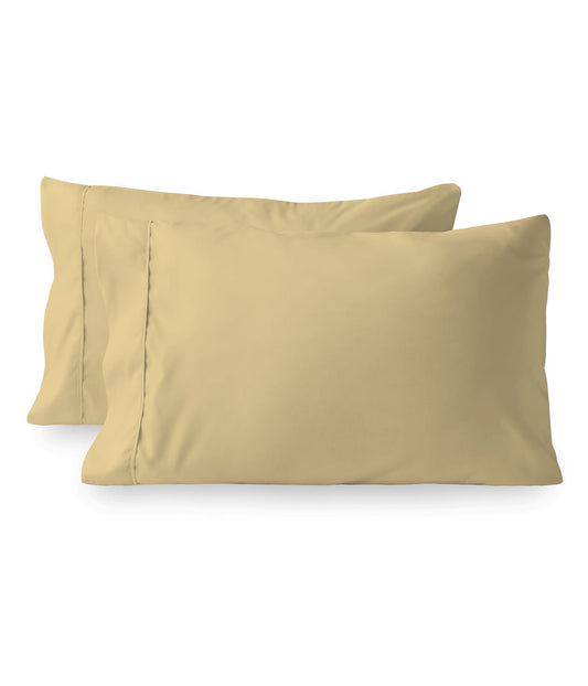 Cotton 400TC Percale Pillowcases Set of 2 Yellow