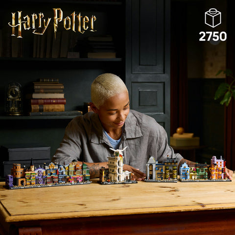 LEGO® Harry Potter™ Diagon Alley™ Wizarding Shops, Wizard Set for Adults 76444