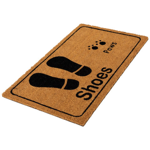 Shoe Prints and Paw Prints Doormat 18" X 30"
