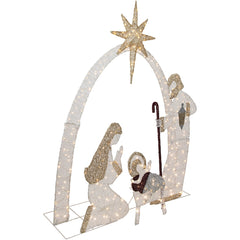 41" LED Lighted Holy Family Nativity Scene Outdoor Christmas Decoration