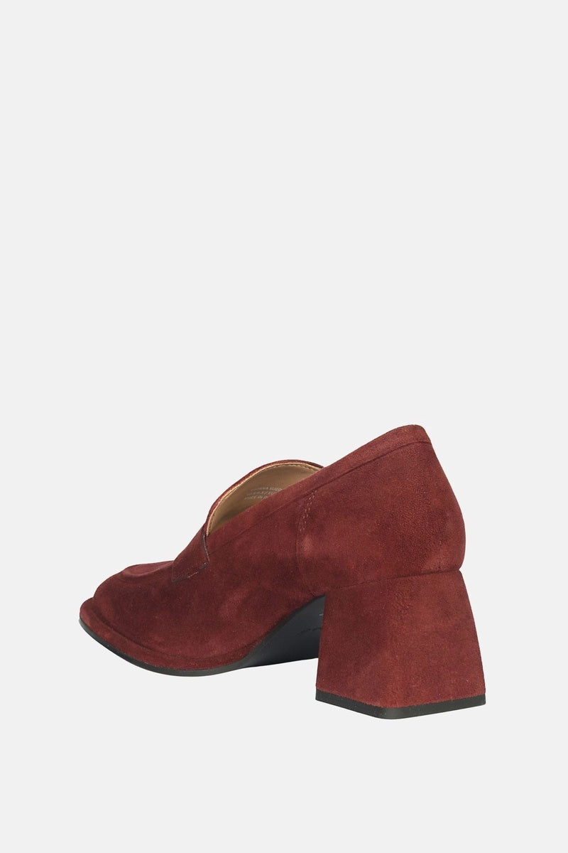  Saint G Viviana Suede - Heel Loafers - Burgundy - Bonton