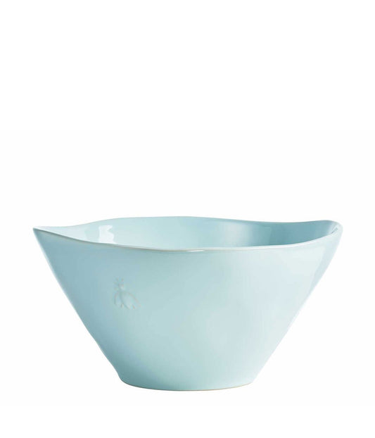 Bee Blue Ceramic Salad Serving Bowl Blue