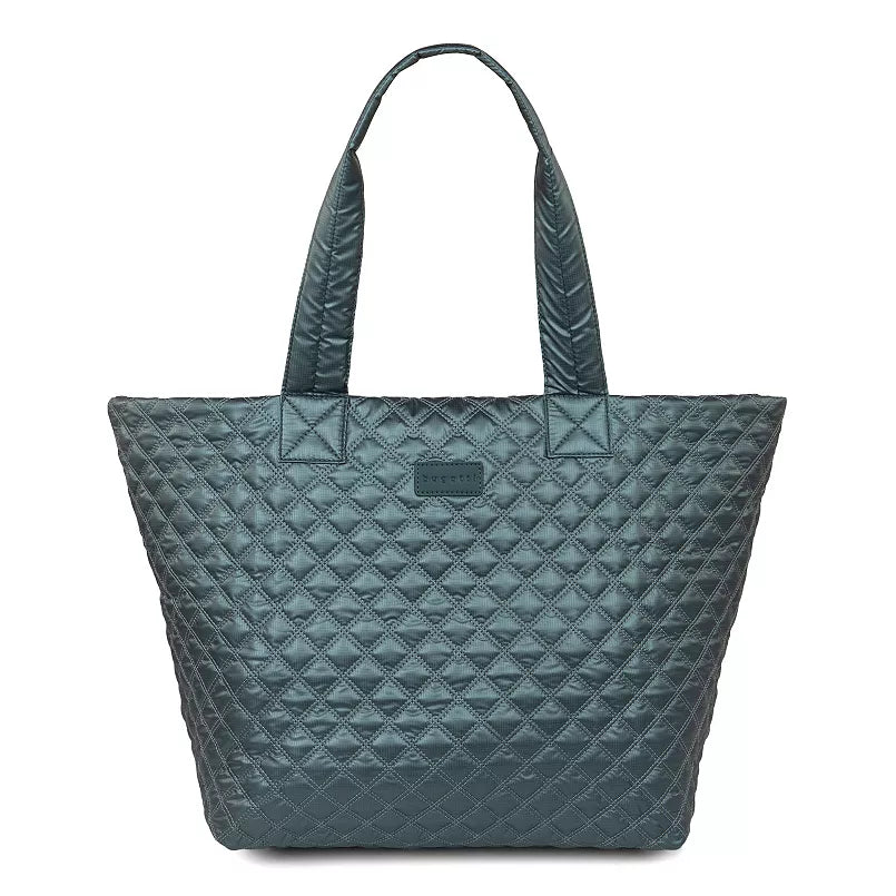  Bugatti Marbella Quilted Nylon Tote Bag - Teal - Bonton