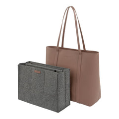 Pure Colletion Ladies Tote with Removable Organizer - Vegan Leather