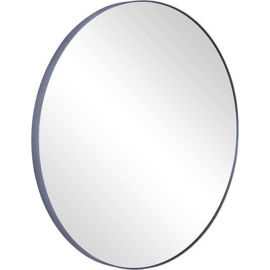 Round Metal Frame Mirror