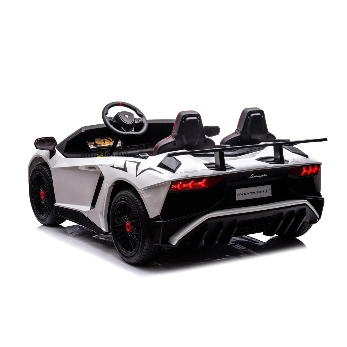  Freddo 24V Lamborghini Aventador 2 Seater Ride on Car for Kids: Advanced Brushless Motor & Differential for High-Octane Fun - Pink - Bonton