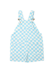 Checkerboard Overall Shorts