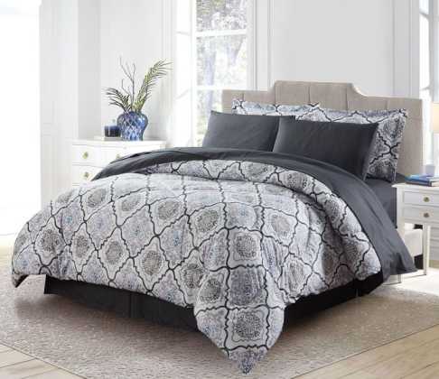  Bibb Home Bibb Home 8 Piece Down Alternative Bed in a Bag Set - King - Bonton