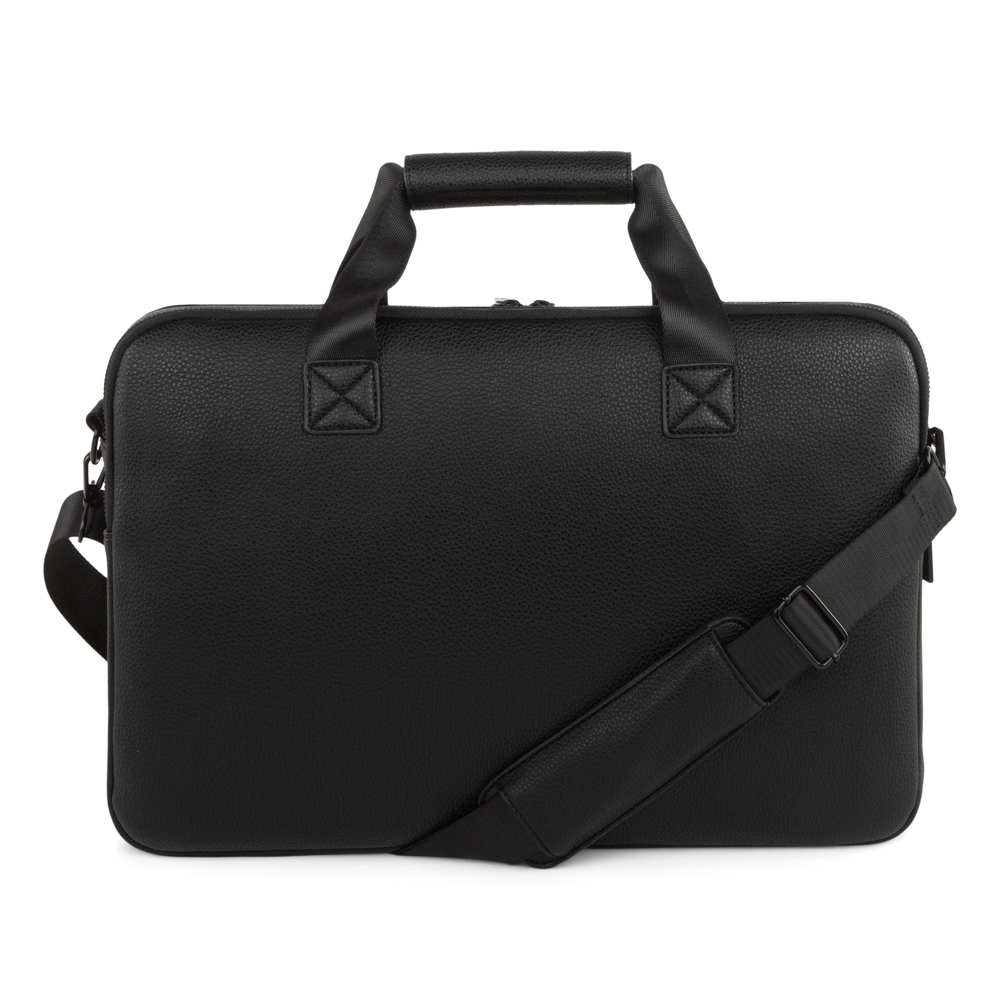  Bugatti Central Collection Executive Briefcase - Vegan Leather - Black - Bonton