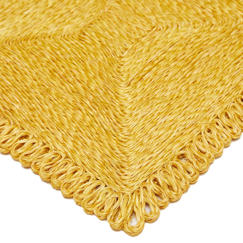 Loopy Abaca 14" Square Placemat - Set of 4