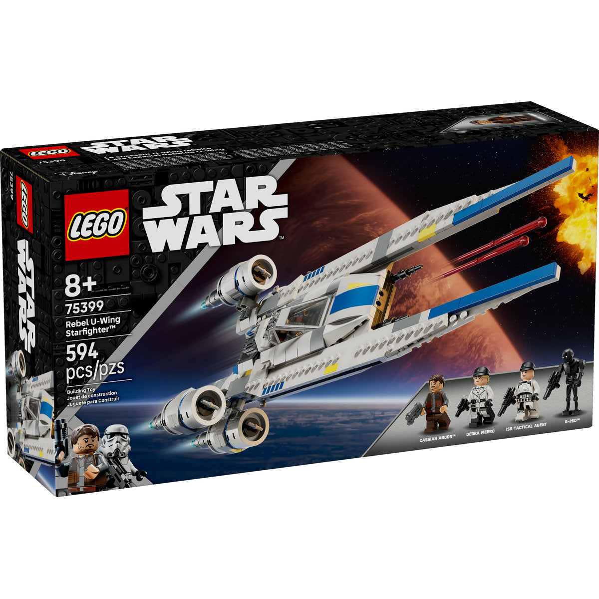  LEGO LEGO® Star Wars: Andor™ Rebel U-Wing Starfighter™ Buildable Vehicle Model 75399 - Star Wars - Bonton