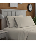 Organic Cotton 144TC Percale Pillowcases Set Beige