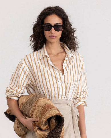 Long Sleeve Button Down Cover Up Blouse