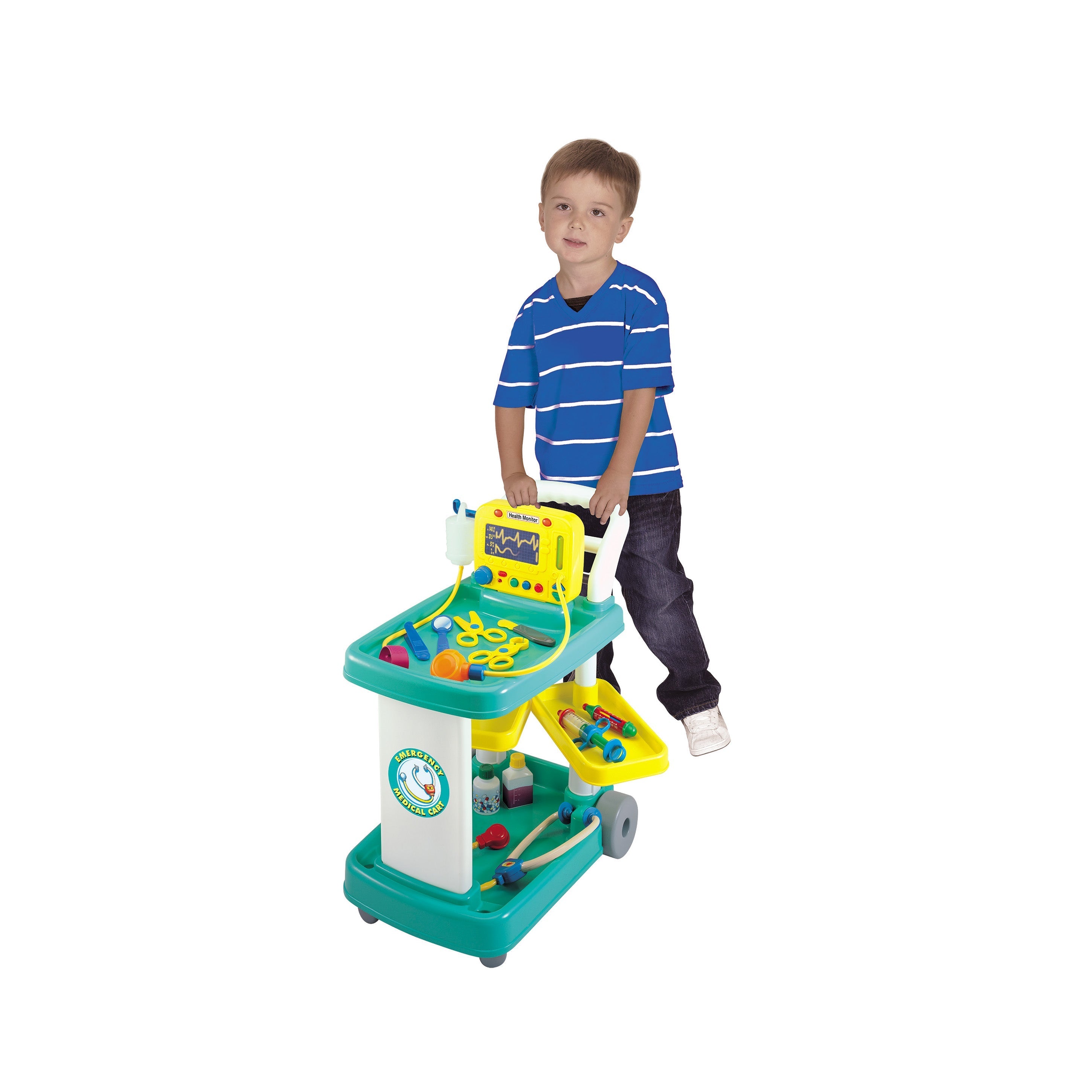  Red Box Junior Doctor Cart Play Set for Kids - Multi - Bonton