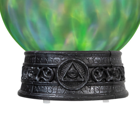 8" LED Lighted Mystical Crystal Ball With Sound Halloween Decoration
