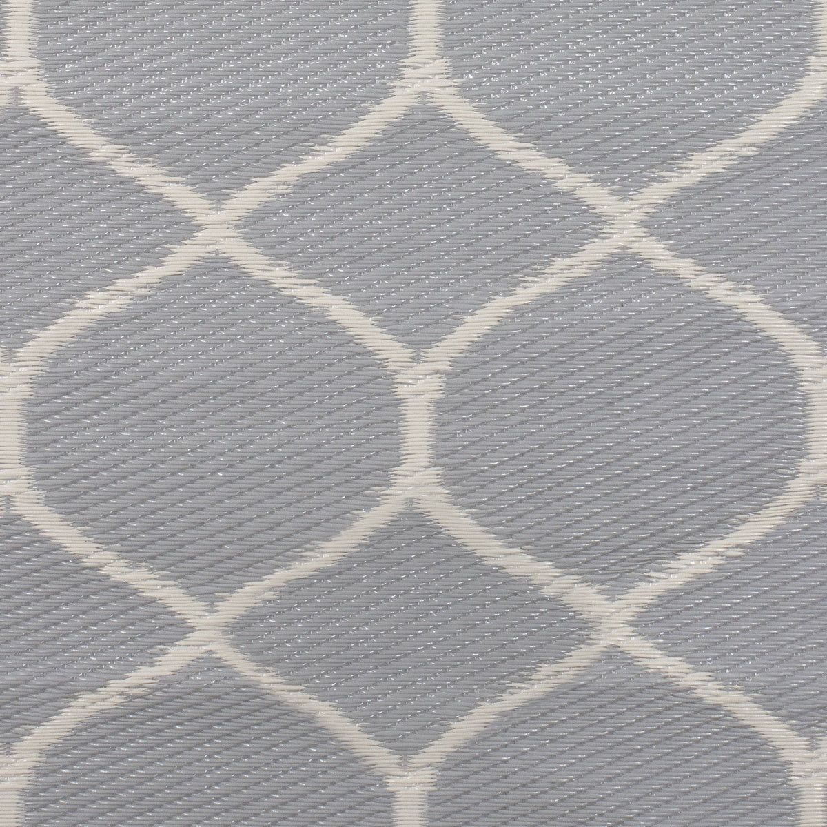  Northlight 4' X 6' Gray and Beige Honeycomb Pattern Rectangular Outdoor Area Rug - Honeycomb - Bonton