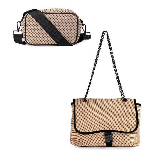 Camera Bag + Flap Crossbody - Tan