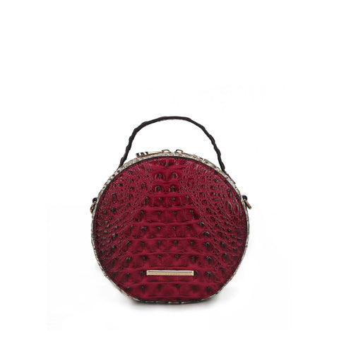 Ynnari Croc Round Crossbody Bag