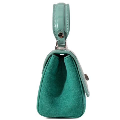 Lili Bag - Mint Patent & Suede