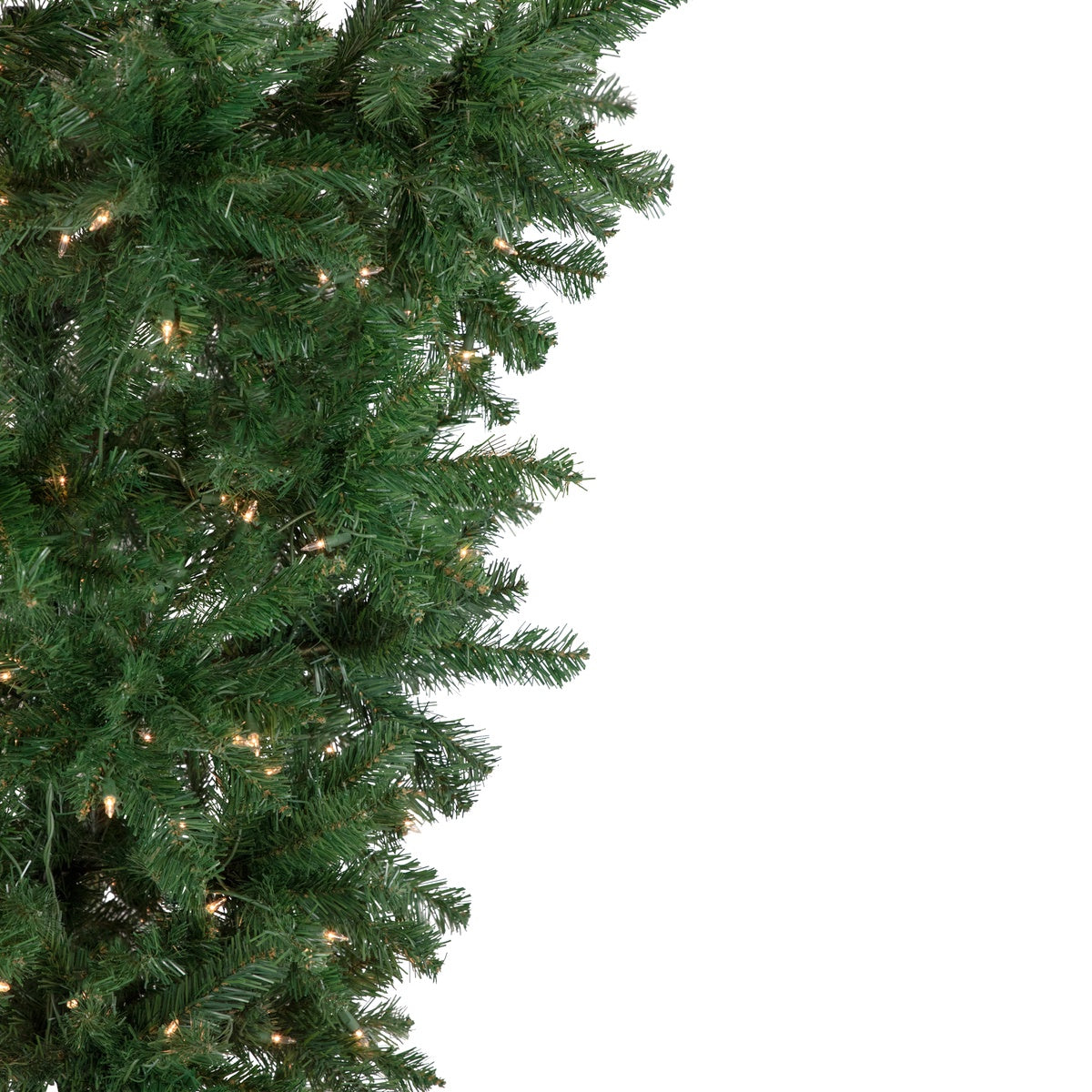  Northlight 7.5' Pre-Lit Green Spruce Artificial Upside Down Christmas Tree - Clear Lights - Default Title - Bonton