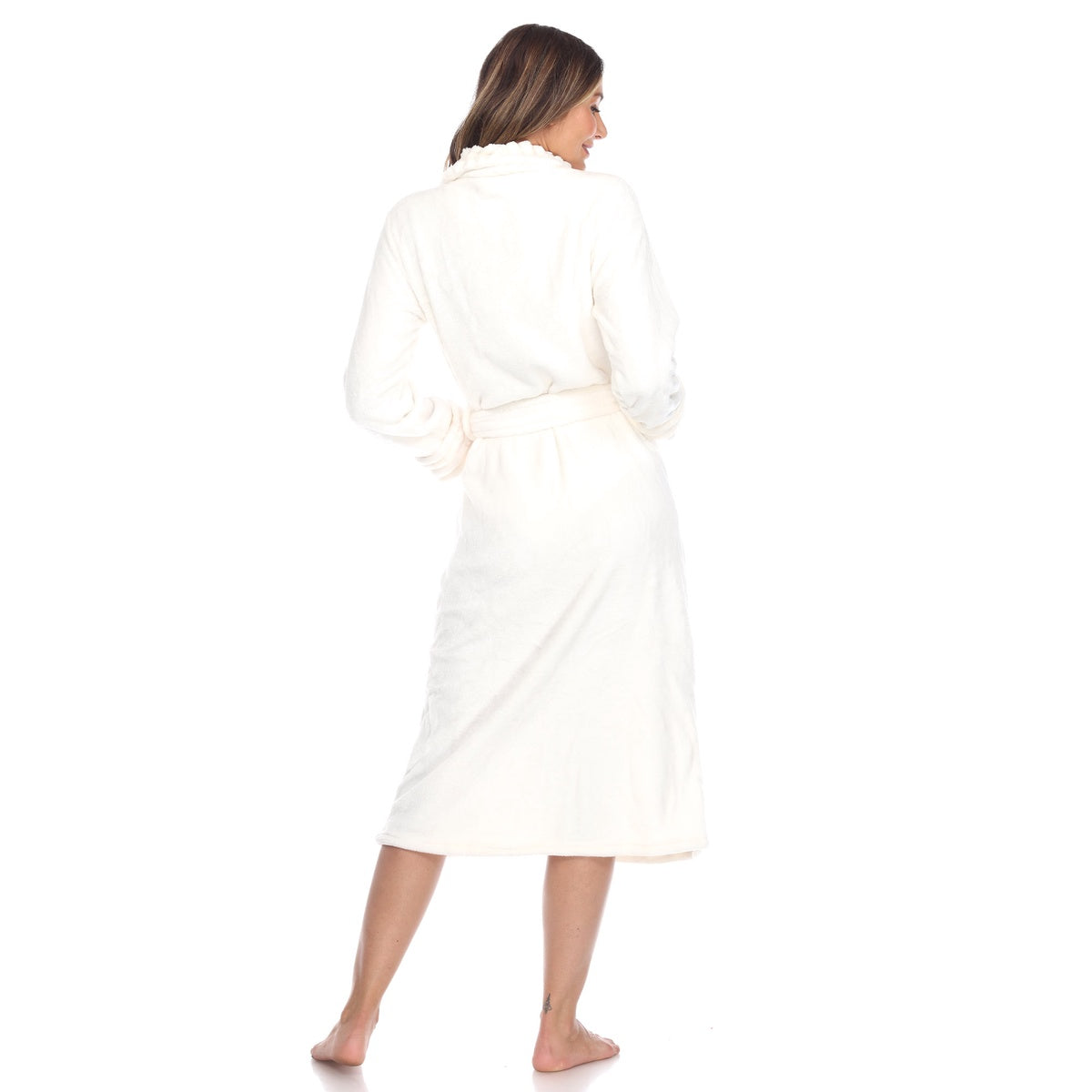  White Mark Women's Cozy Lounge Robe - S/M - Bonton